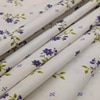 Rhea White Floral 290 TC Cotton Flat Single Size Bedsheet with 1 Pillow Cover – Threads