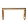 Valentino Frosted Glass Nesting Coffee Table In Dark Gold Finish