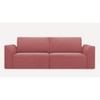 Cacef 3 Seater Pull Out Sofa cum Bed  in Pink Colour