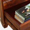 Rehan 3 Drawer Bed Side in Honey Finish