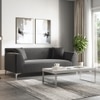 Wynn 3 Seater Fabric Sofa in Urban Grey Colour
