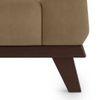 Granada Luxe 3 Seater Fabric Sofa in Fawn Velvet Colour