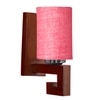 Devansh Solid Wood Electric Wall Light in Pink Colour with Pink Shade Count of 1 Light