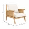 Editor One Seater Sofa Chair in Walnut Finish