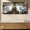 Bitcoin Crypto Pop Art Canvas Wall Painting Cryptocurrency Theme Decor 22x46 Inch