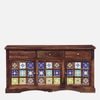 Sheesham Wood Sideboard In Rustic Teak Finish