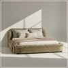 Casa Haven Relax King Size Bed in velvet With Engineered Hardwood Frame & Hydraulic Storage
