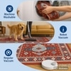 Luxe Home Polyester Killim Design Carpets with Tassel Latex Backing (3x5ft Multi)