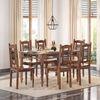 Bunai Solid Wood Dining Chair Set Of 2 In Teak Finish