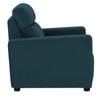 Alvaro Velvet 1 Seater Sofa T Blue Color