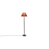 Denzel Maroon Cotton Shade Floor Lamp