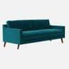 Reiti Velvet 3 Seater Sofa Teal in Blue Colour