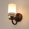 Eliante Wall Lights Mild Steel, Glass & Glass Material Brown,Gold & White Finish