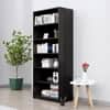 Hexa Engineered Wood Bookshelf Multipurpose Storage Rack in Flower Wenge Colour