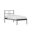 Sheen Metal Non Storage Single Bed in Satin Black Finish