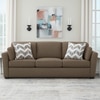 Sehran 3 Seater Sofa In Fabric Brown Color