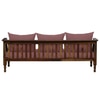 Marlow 3 Seater Seater Wooden Sofa in Pink Fabric