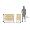 Helena Solid Wood Chest of 3 Drawers in White Finish