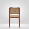 Kepler Brooks Zen Cafeteria Dining Chair in Brown Colour