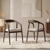 Zen Solid Wood Dining Chair in Danish Walnut Finish