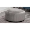 Loofy Ottoman with Strage Color in Grey