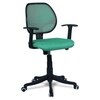 Jaazza Low Back Ergonomic Chair in Dark Green Colour