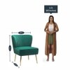 Beato Fabric Accent Chair in Green Colour