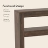 Epsilon Solid Wood Console Table In Danish Walnut Finish