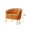Carl Accent Chair in Orange Colour