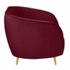Nero Velvet 3 Seater Sofa in Maroon Colour