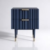 Navy Wood Side Table in Navy Blue Colour