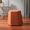 Prism Orange Pouf Ottoman