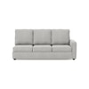 Apollo Sofa (Colour : Vapour Grey, Cushion : Hard, Back Type : High Back, Seating Capacity : Left Aligned 3 Seater + Left Aligned Chaise + Ottoman)