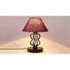 Sydney Maroon jute Shade Iron Table Lamp