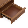Ohio Bedside Table in Amber Walnut Finish