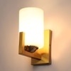 Eliante Modern Wall Lights Mild Steel & Glass Material Antique, Brown & White Finish