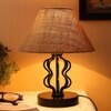 Brooke Beige Jute table lamp with iron base