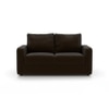Apollo Compact 2 Seater  Leatherette Sofa In Chocolate Colour