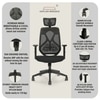 Kepler Brooks Marvel HB Office Desk Chair in Black Colour