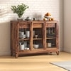 Akira Solid Wood Sideboard in Teak Finish