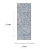 Neulooms Handloom Knotted Reversible Flatweave Runner Rug Blue or Ivory 2x11