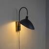 NOIR Modern Black Metal Adjustable Wall Light with E14 Holder