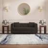 Windsor Premium 2 Seater Fabric Sofa in Stone Grey Velvet Colour