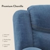 Atticus Single Seater Swivel Rock Recliner Premium Chenille Fabric