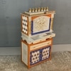 D'Dass Copper Mdf and Sheesham Wooden Temple With Cabinet For Pooja