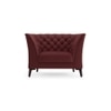 Weston 1 Seater Leather Sofa in Wine Colour
