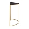Half Round Metal Console Table in Gold Colour