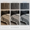 Stoa Paris Satin Comforter, 300TC Comforters for King Size Bed or King Deep Black