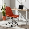 Beautiful Leatherette Dining Chair in Orange Colour