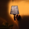 Devansh Metal Electric Wall Light in Gold Colour with Blue Shade Count of 1 Light